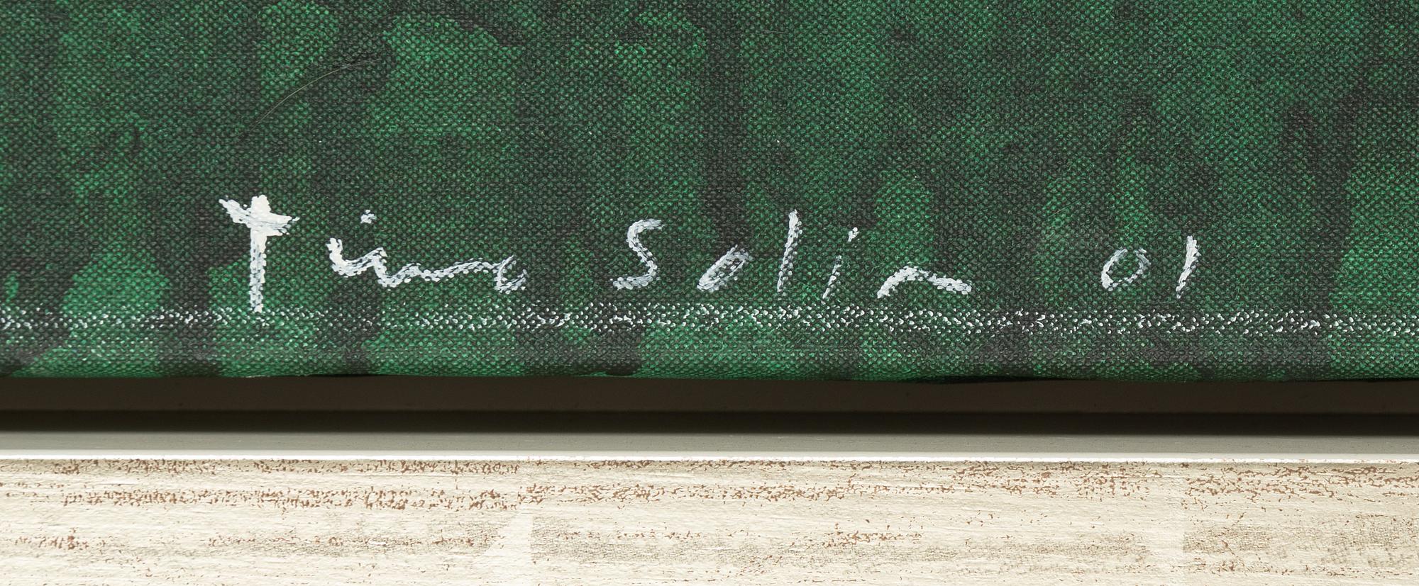 Timo Solin, oil on canvas, signed and dated -01.