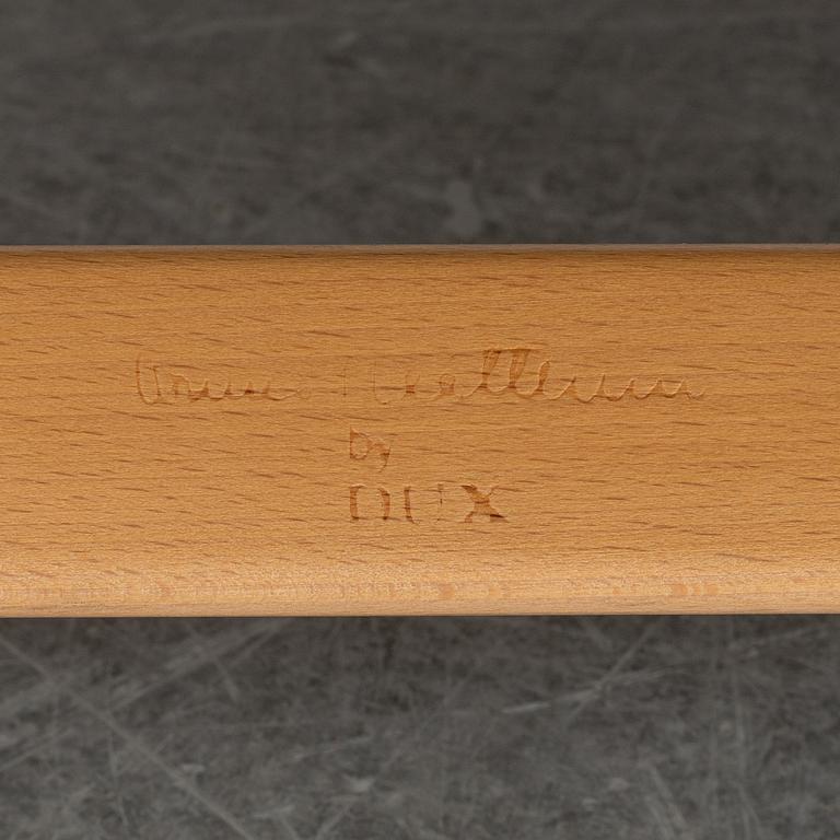 Bruno Mathsson, a 'Katja' beech easy chair, Dux Möbel AB, 1970's.