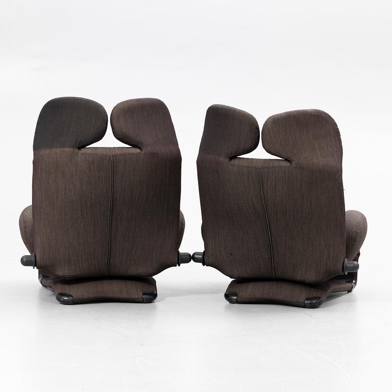 Toshiyuki Kita, Lounge chairs, a pair, “Wink”, Cassina, 1980s,