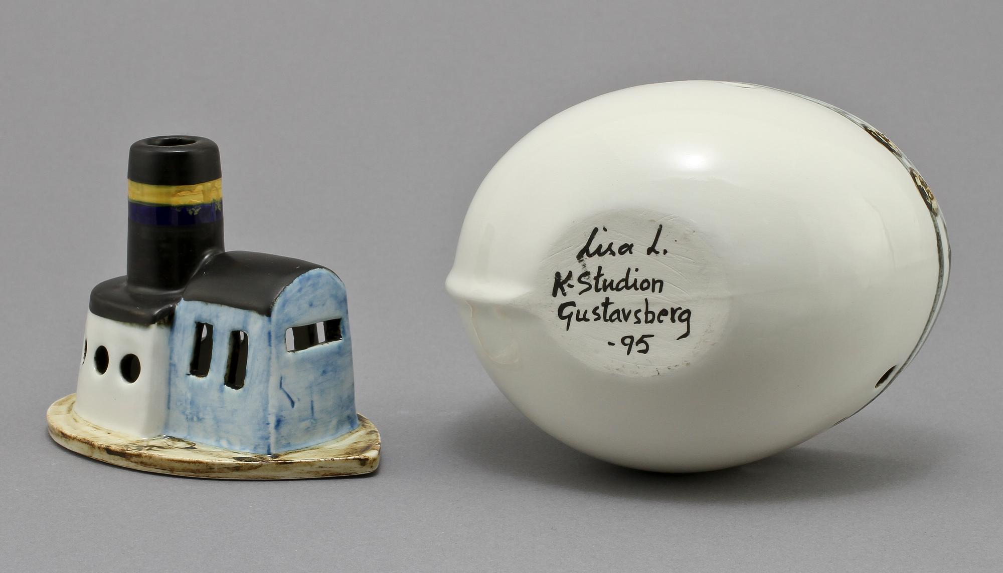 LJUSLYKTA, stengods, Lisa Larson, K-studion, Gustavsberg.