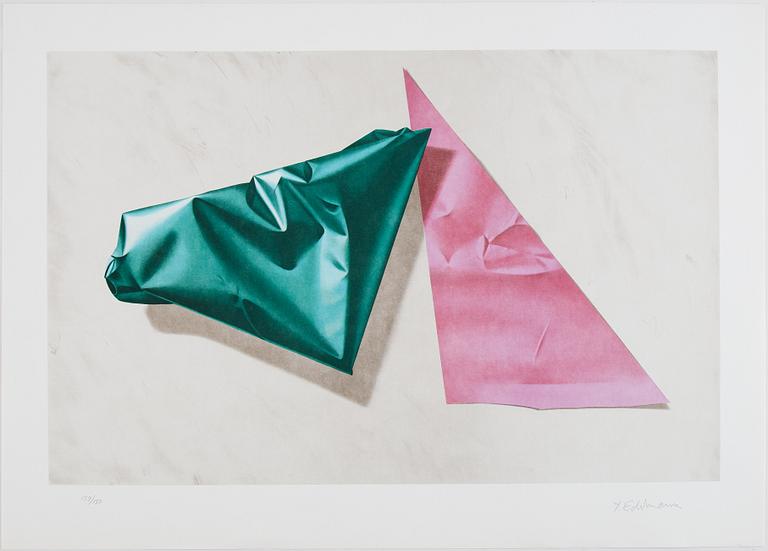 Yrjö Edelmann, lithograph in colours, 1991, signed 139/150.