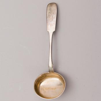 A Russian silver ladle, Moscow 1897.