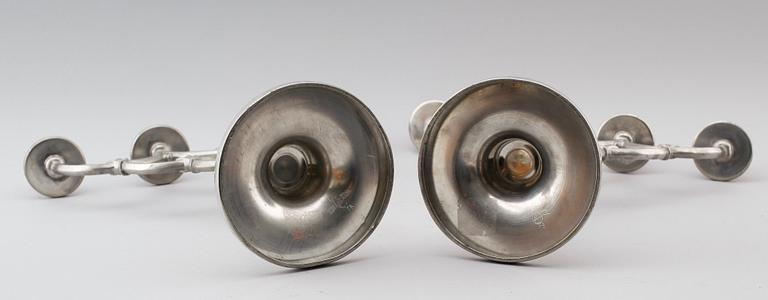 KANDELABRAR, 1 par, Cela, tenn, 1932.