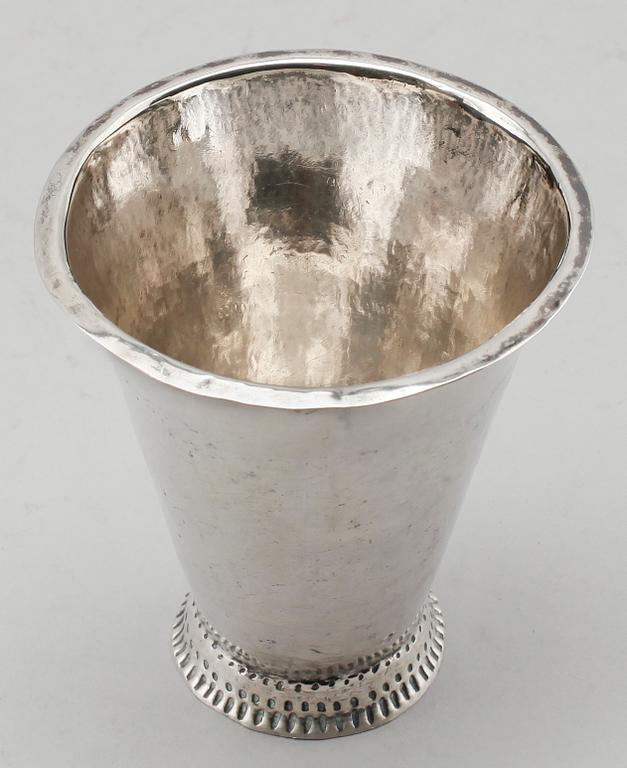 BÄGARE, silver, Sven Nyberg, Varberg 1794. Vikt ca 39 gram.