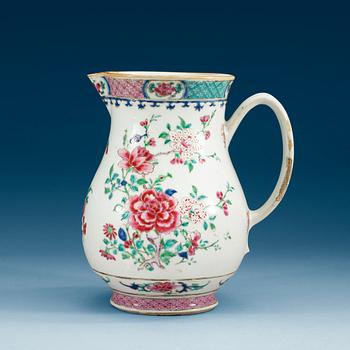 1531. A large famille rose ewer, Qing dynasty, Qianlong (1736-95).