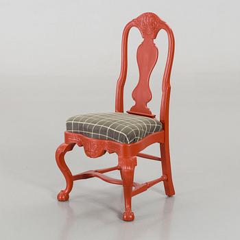 A chair in rococostyle, from the later part of the 20th century.