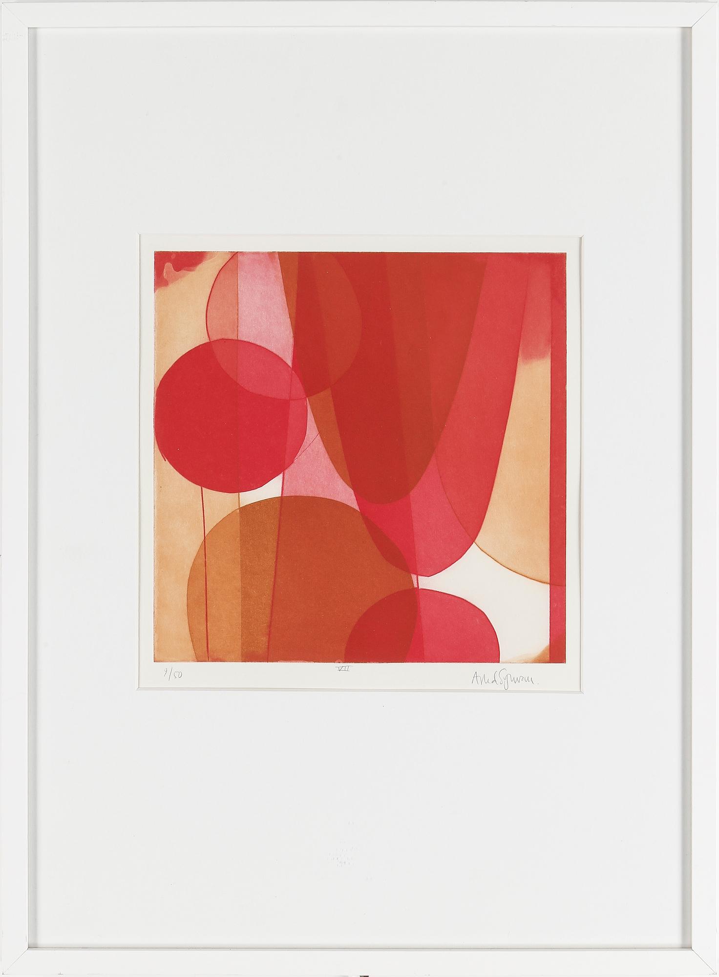 ASTRID SYLWAN, färglitografi, signerad och numrerad 9/50.