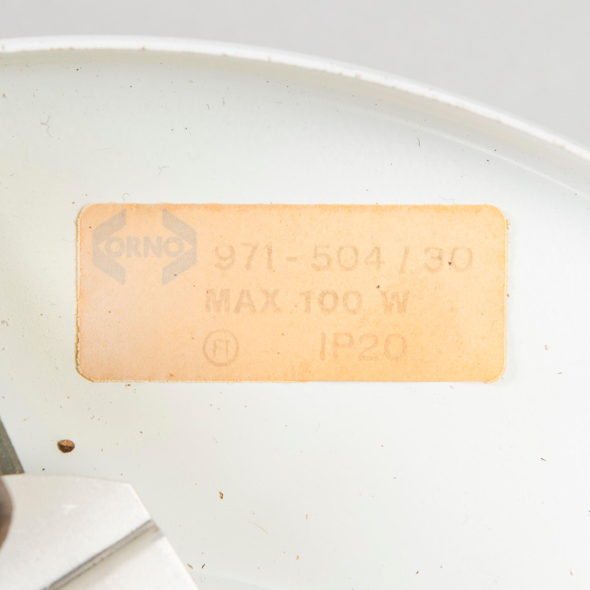 Klaus Michalik, three 1960s 'Bau' wall/ceiling lights, model 971-504/H, Stockmann Orno.