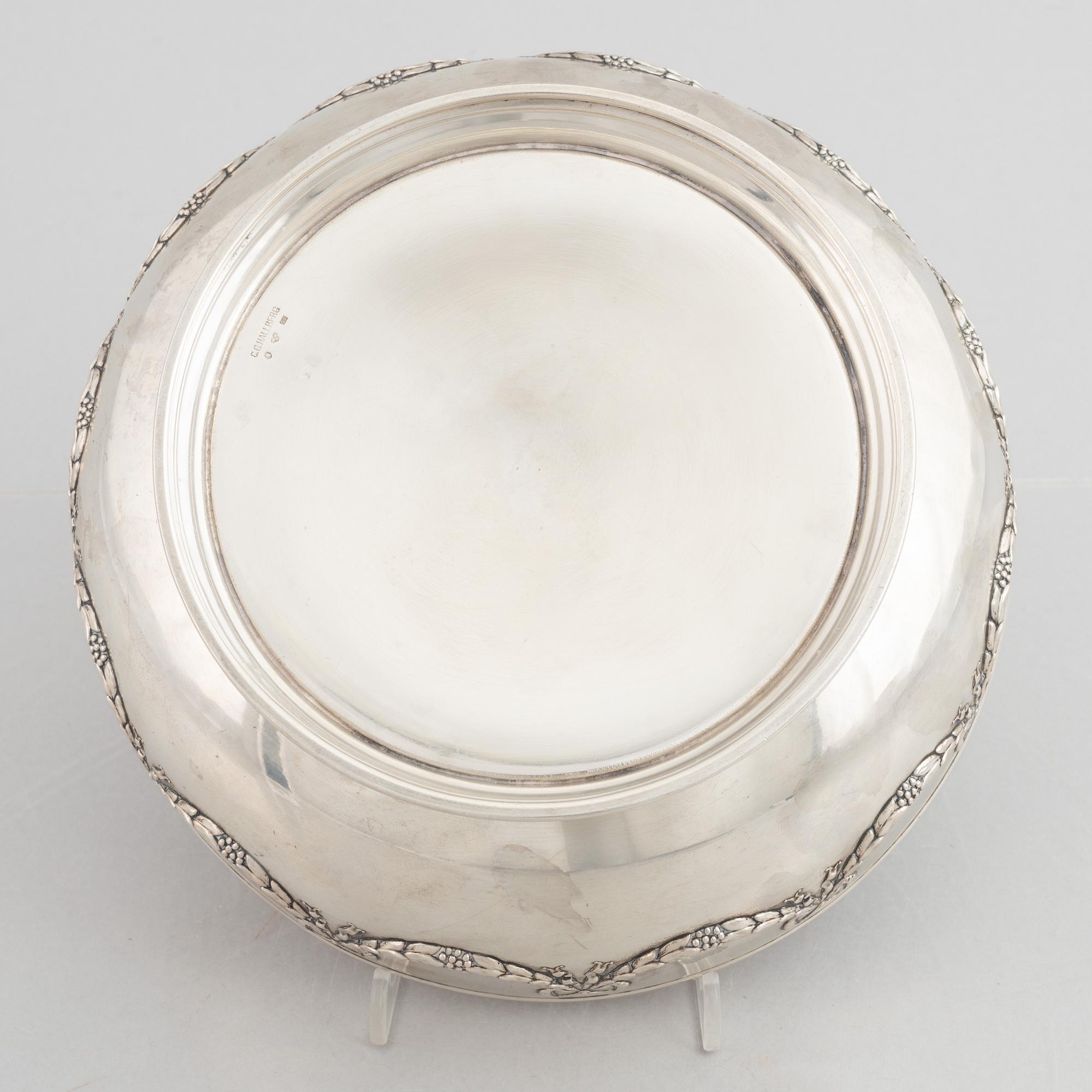 A Swedish Silver Bowl, mark of C.G. Hallberg, Stockholm circa 1920.