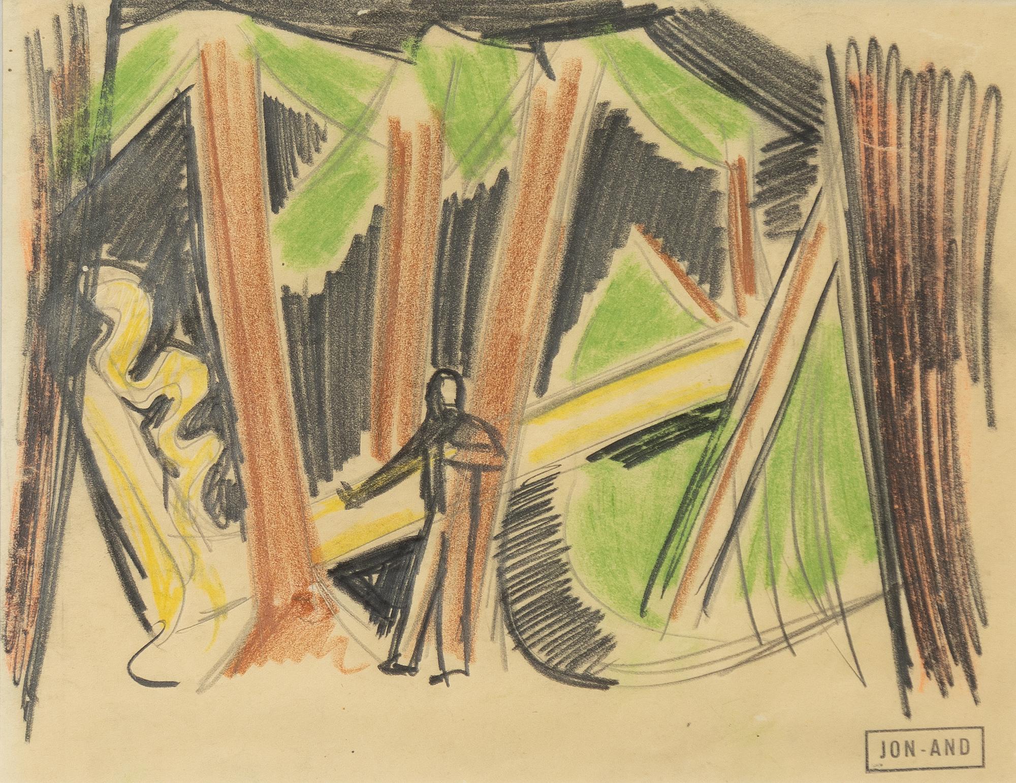 John Jon-And, ”Skogspromenad”.