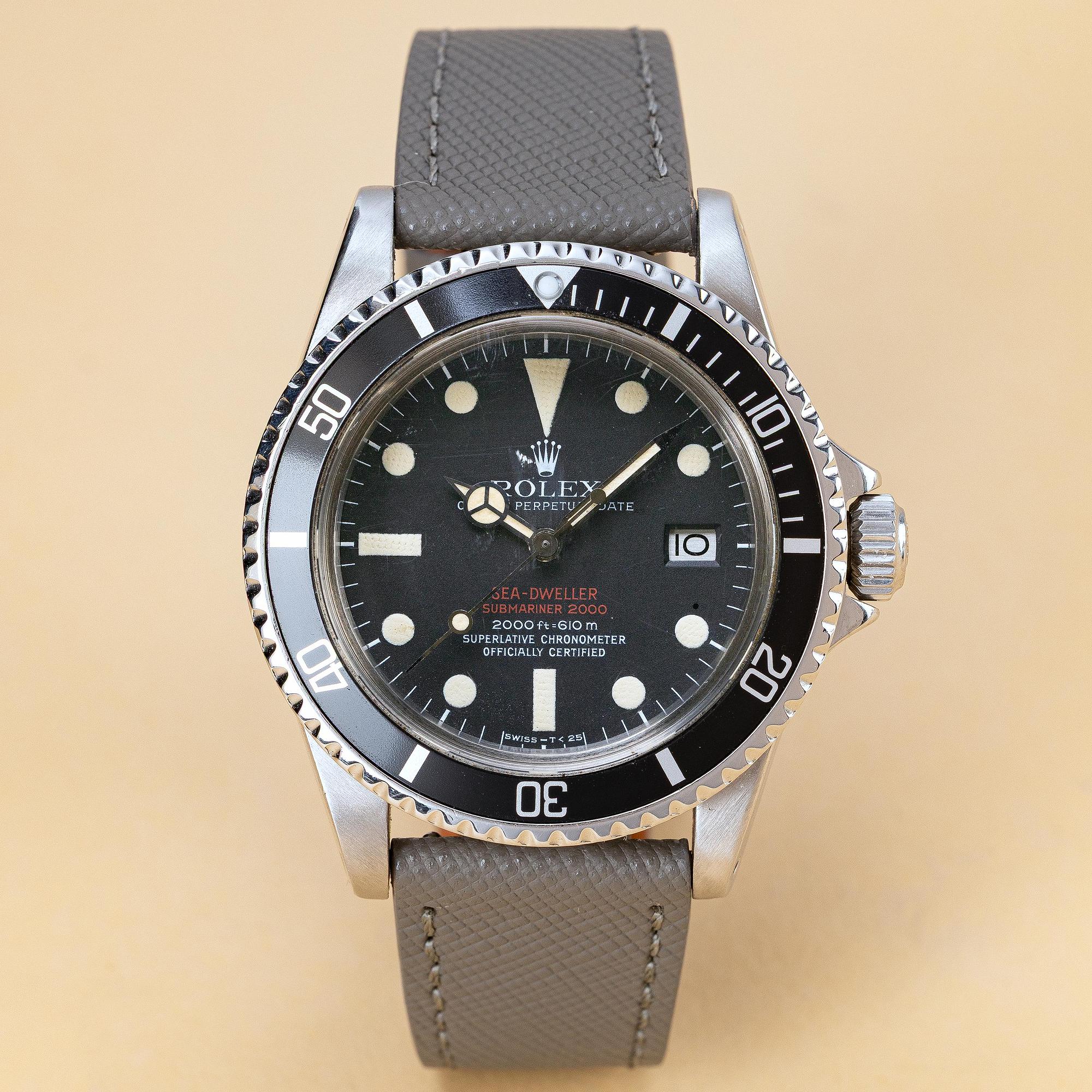 Rolex, Sea-Dweller, "Double Red", Mark III, ca 1973.