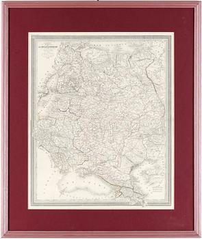 KARTA, Carte de La Russie d ´Europe, graverad av Giraldon-Bovinet, 1834.