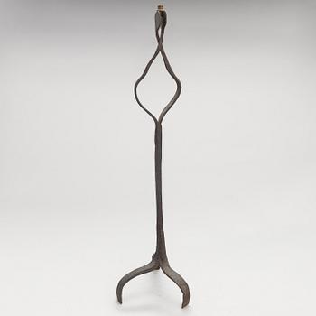 Rush light holder, ironwork, 18th century or older.