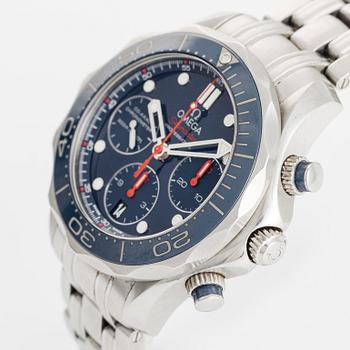 Omega, Seamaster, Diver 300M, wristwatch, chronograph, 41,5 mm.
