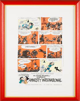 ANDRÉ FRANQUIN, serigrafi, signerad, numrerad 46/400.
