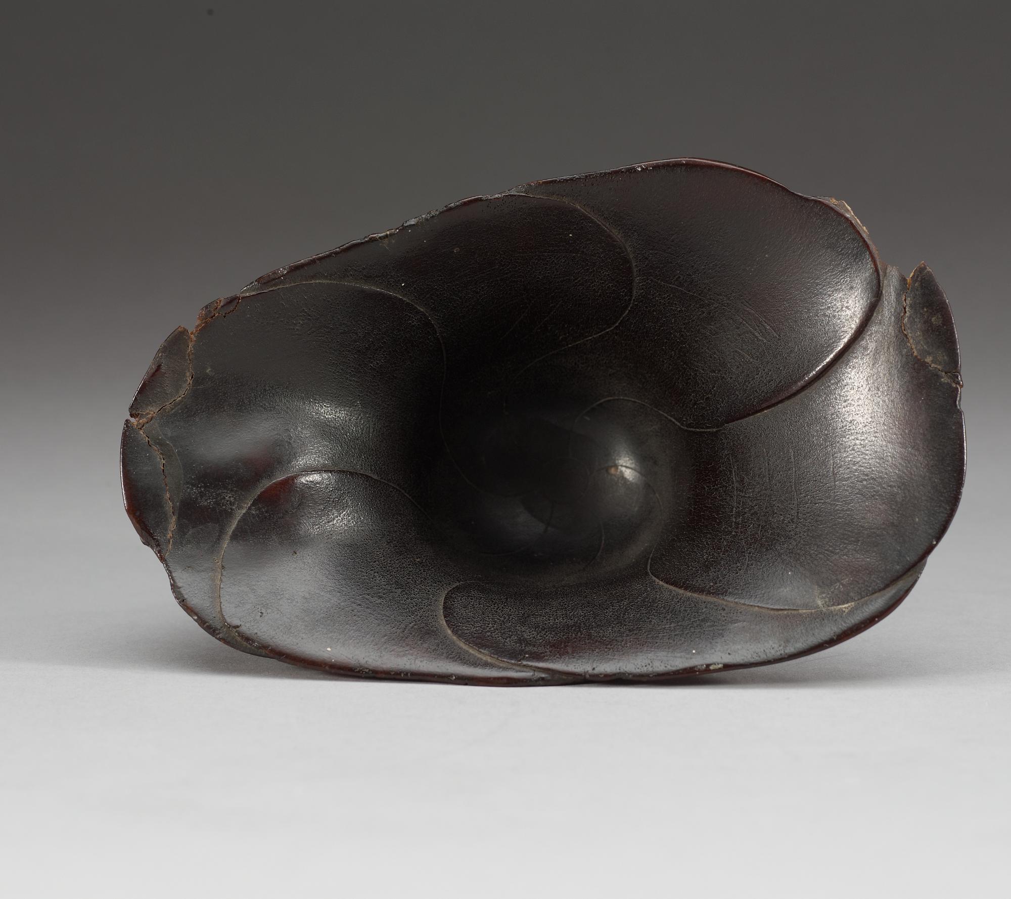 A rhinoserous libation cup, Qing dynasty, Kangxi (1662-1722).
