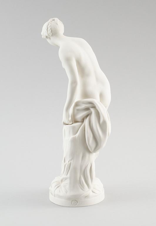 FIGUR, parian, efter Falconet, Gustafsberg 1918.