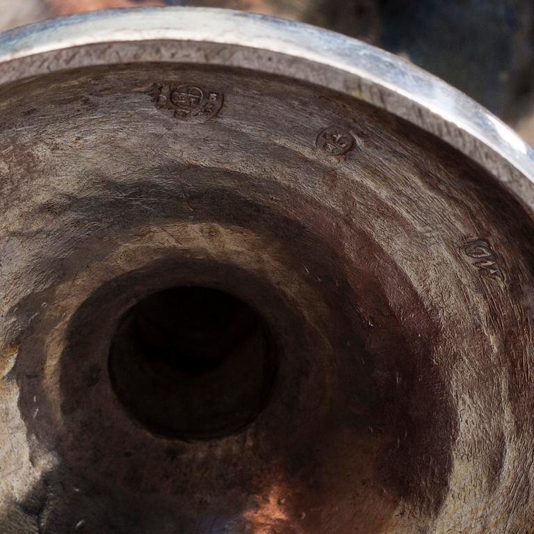 SALTKAR ETT PAR, silver, empire, Wien, Österike-Ungern 1820. Total vikt 200 g.