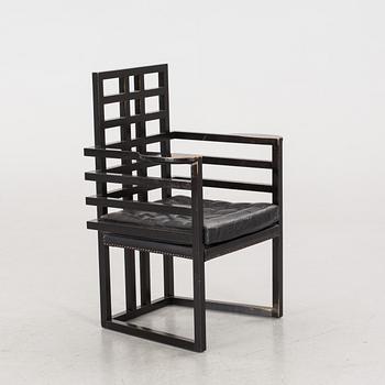 A JOSEF HOFFMAN "ARMLÖFFEL" ARMCHAIR FOR WITTMAN, later part of 20th century.