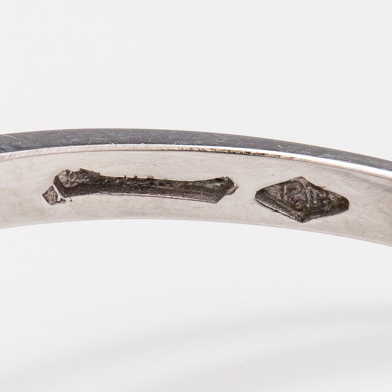 A TIllander, A platinum ring woth diamonds ca. 1.58 ct in total. Helsinki ,id 20th-century.