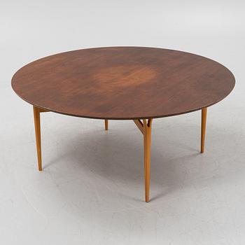 Bruno Mathsson, a circular  teak top table for Firma Karl Mathsson, mid 20th Century.