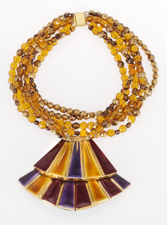 A 1980's Yves Saint Laurent necklace.