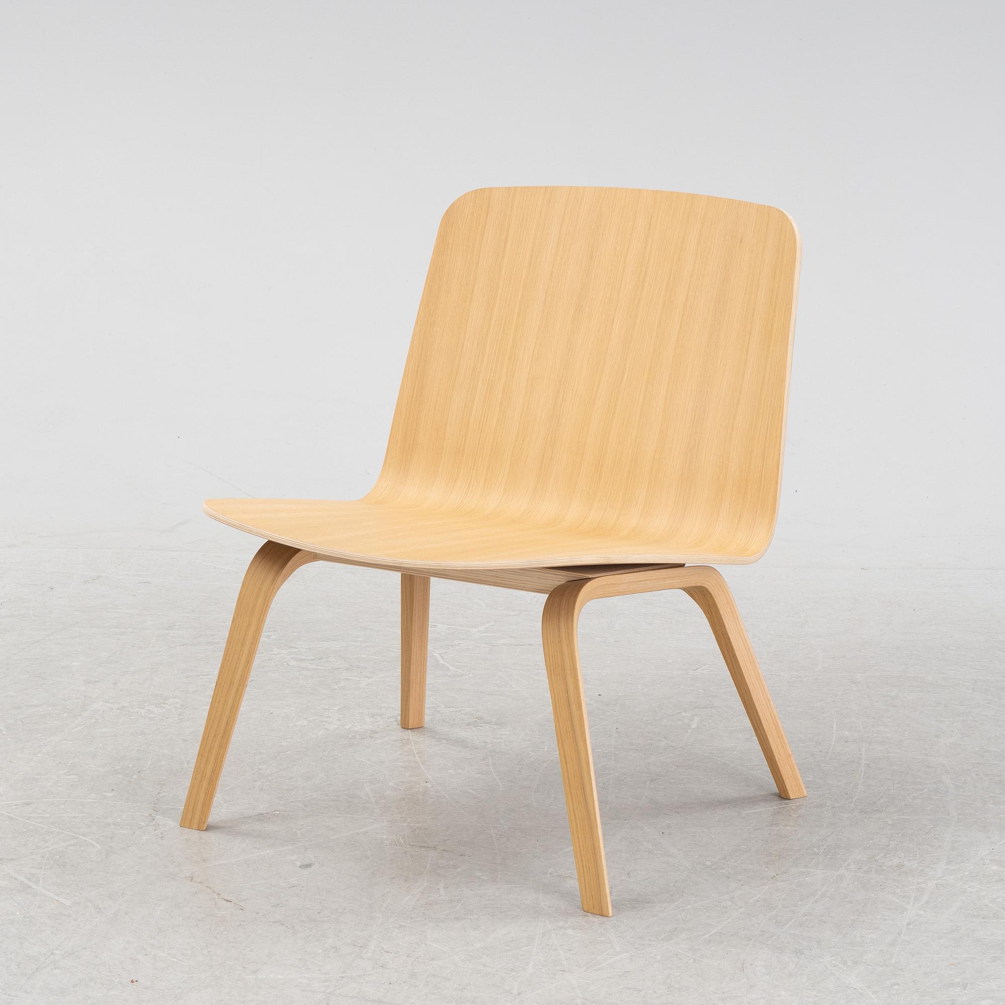 A contemporary 'Palm' oak chair by Says Who design for Bolia.