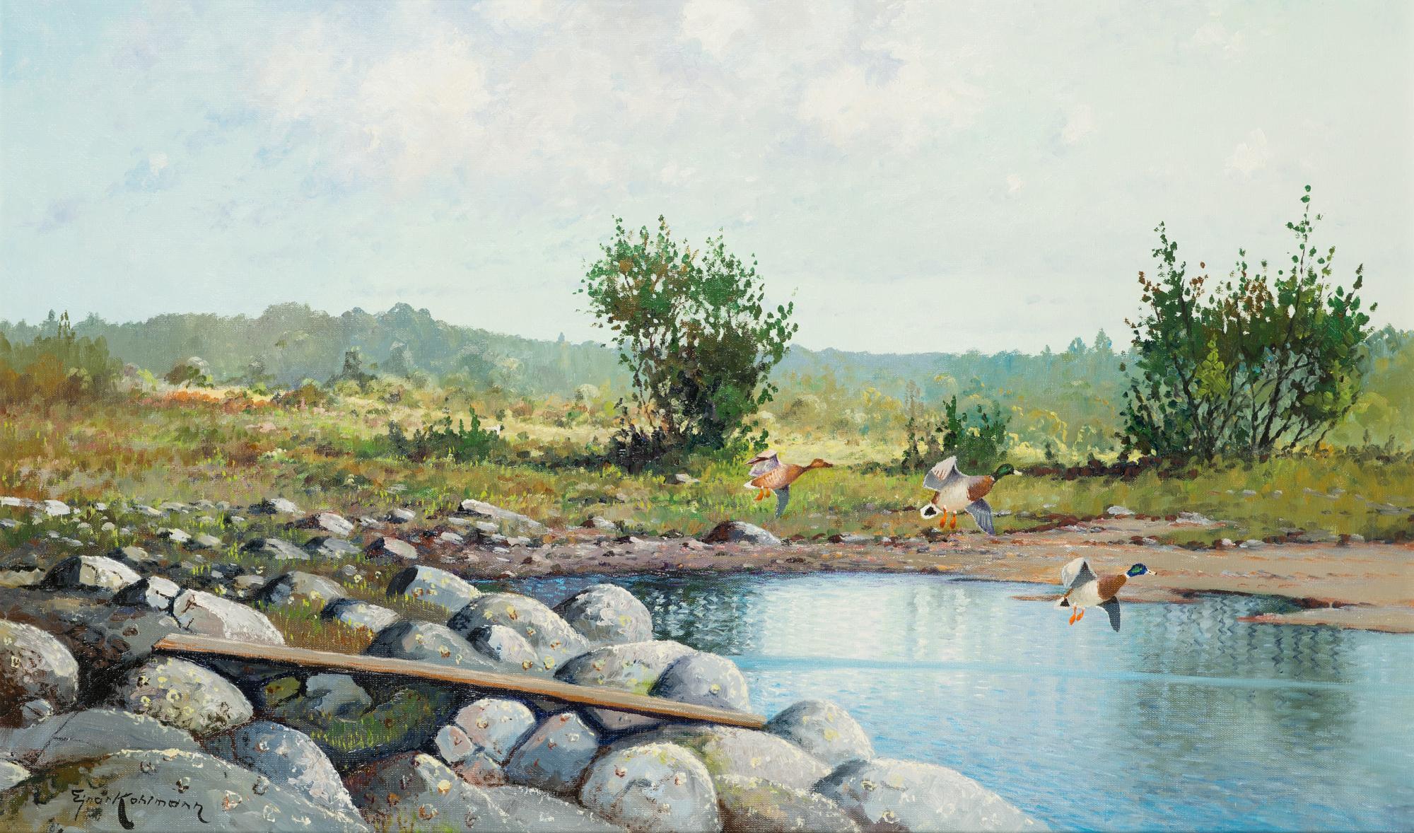 Ejnar Kohlmann, olja på duk, signerad.