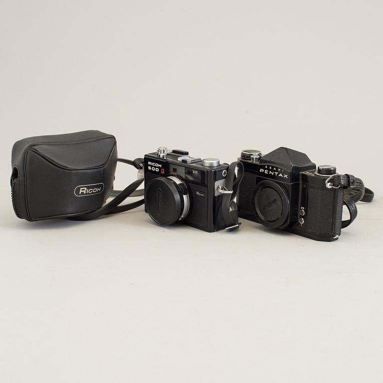 Ricoh 500G, Kodak Retina, Minolta A2, Six -20 Brownie E, Pentax Asahi,