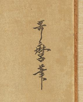 Kitagawa Utamaro, efter, färgträsnitt, 2 st, Japan, 1900-talets första hälft.