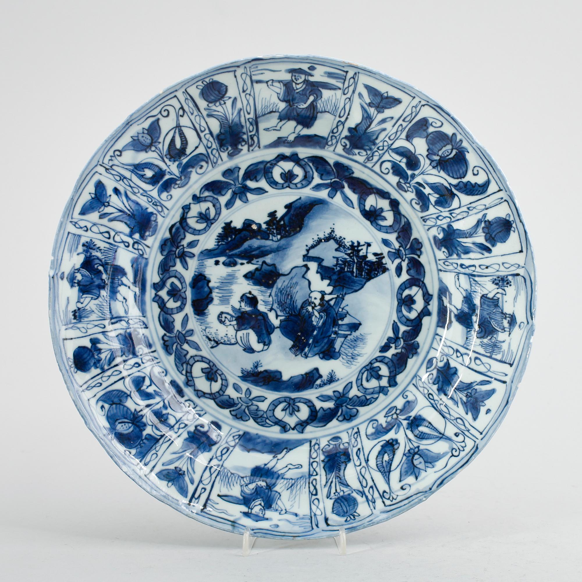 SKÅLFAT, kraakporslin, Kina, 1600-tal.