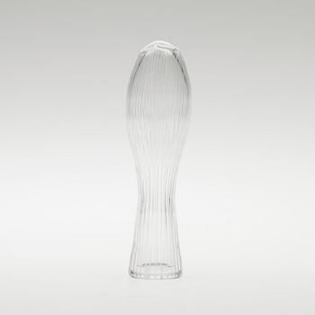 MALJAKKO ja MALJA, lasia, "Varsanjalka" sekä "Jäkälä" Tapio Wirkkala, Iittala. Maljakko signeerattu.
