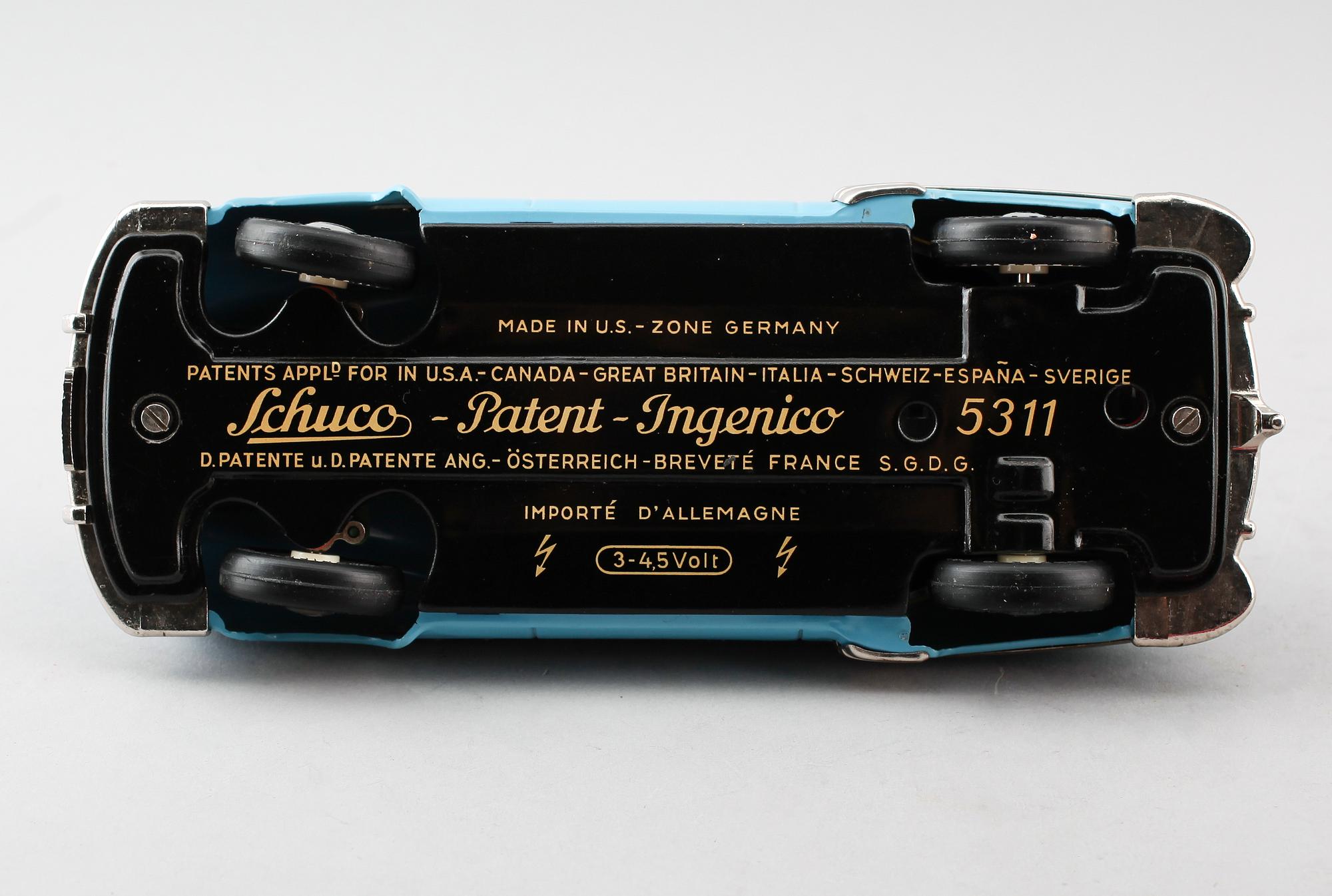 LEKSAKER, 3 st, Schuco, 1900-talets mitt.