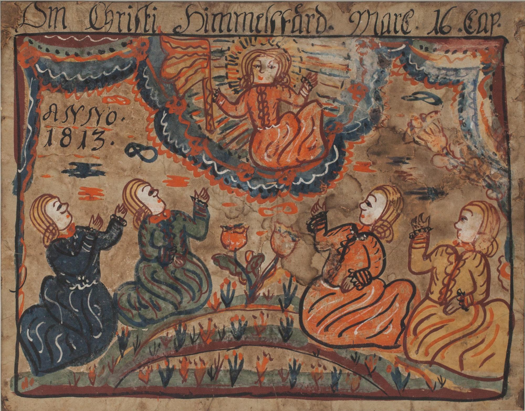 BONADSMÅLNING. Allmoge. Bär datering 1813.