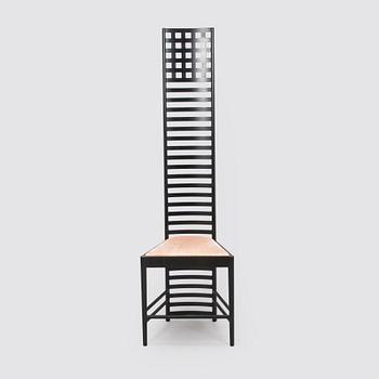 Charles Rennie Mackintosh, a 'Hill house 1' chair for Cassina, designed in 1902.