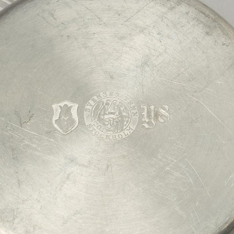 FIRMA SVENSKT TENN, twelve pewter Coasters, late 1940s.