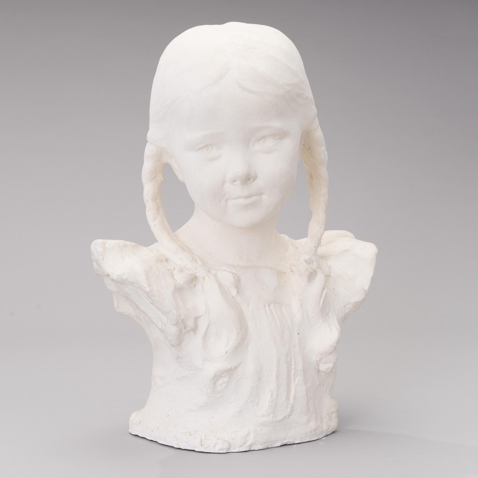 sculpture, cast by Visavuori museum, plaster, signed.