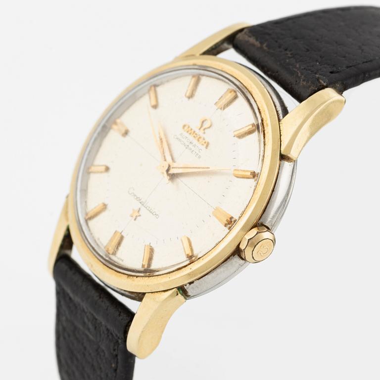 Omega, Constellation, Chronometer, "Pie-Pan", armbandsur, 34 mm.