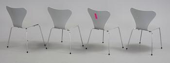 STOLAR, 4 st. "Sjuan", Arne Jacobsen, Fritz Hansen 1989.