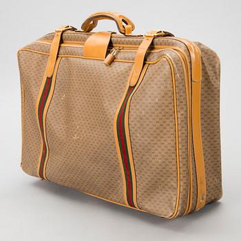 A Large Vintage Micro GG canvas Soft Suitcase.