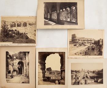 Photographs 6 boxes Forum Romanum, Rome around 1900.