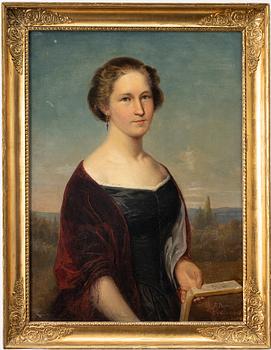 Bengt Nordenberg, Woman in front of an expansive landscape.