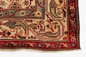 Matta, antik Agra, norra Indien, ca 273 x 181 cm.