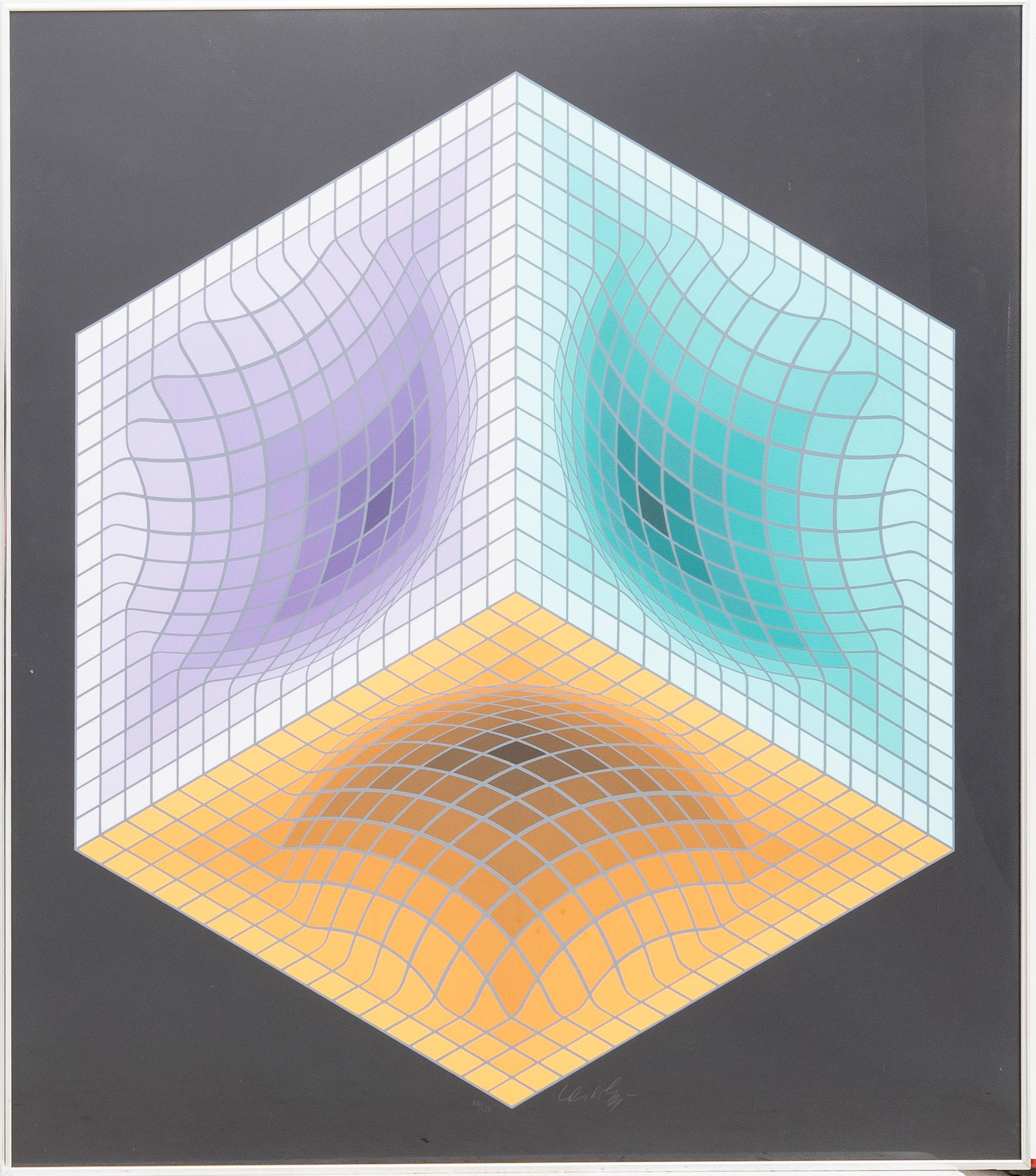 Victor Vasarely, serigraph signed and numbered 216/250(?).