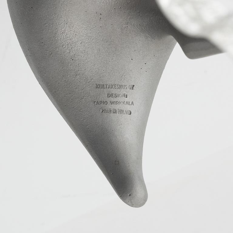 Tapio Wirkkala, an aluminium sculpture of a bird, 'Suokurppa' (Bog snipe), model 'TW 513', Kultakeskus Oy, Finland 1970s.