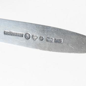 Sven-Erik Högberg, brevkniv, sterlingsilver, Göteborg, 1989.
