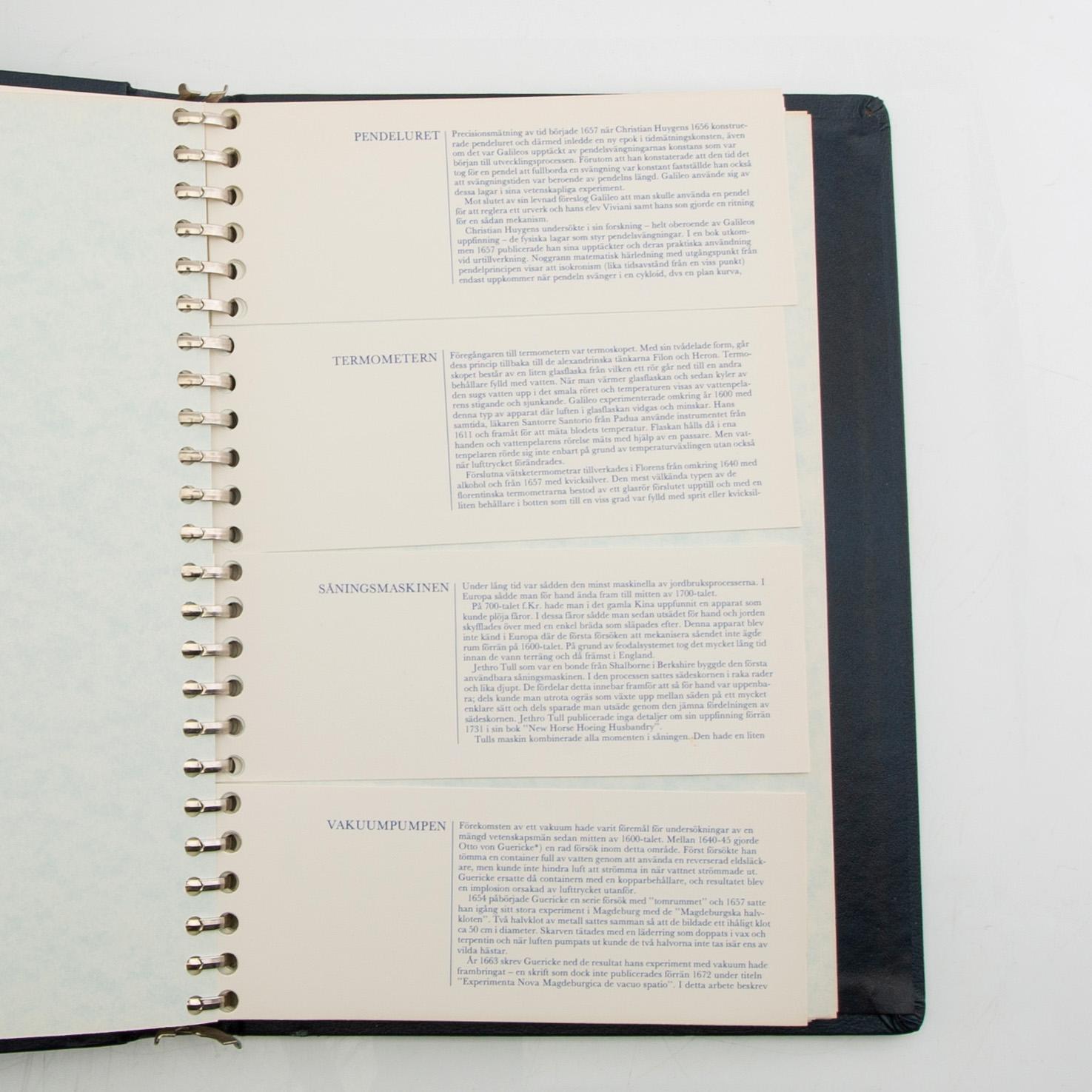 Minnesmyntsamling, 100 st, sterlingsilver, "Mänsklighetens 100 största uppfinningar", Franklin Mint.