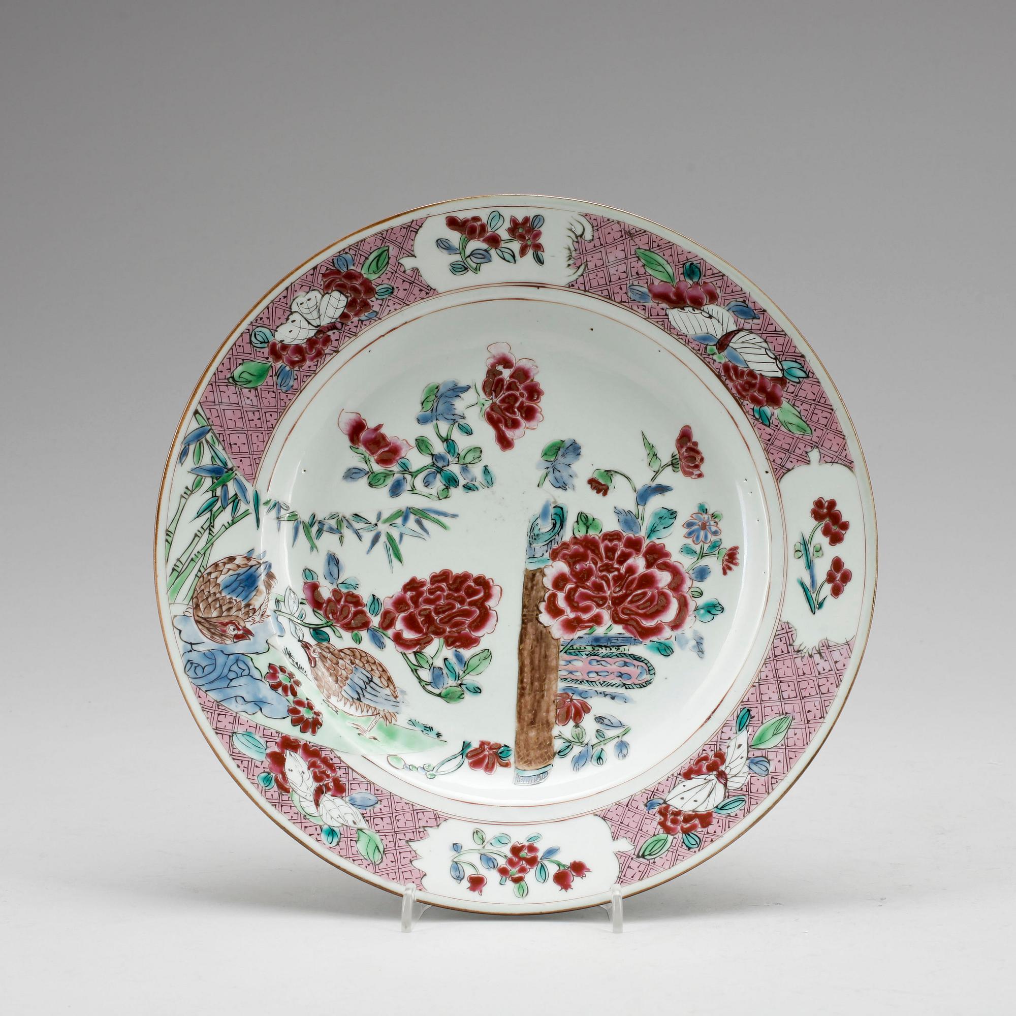 TALLRIK, porslin, Kina, Yong Cheng, (1723-35).
