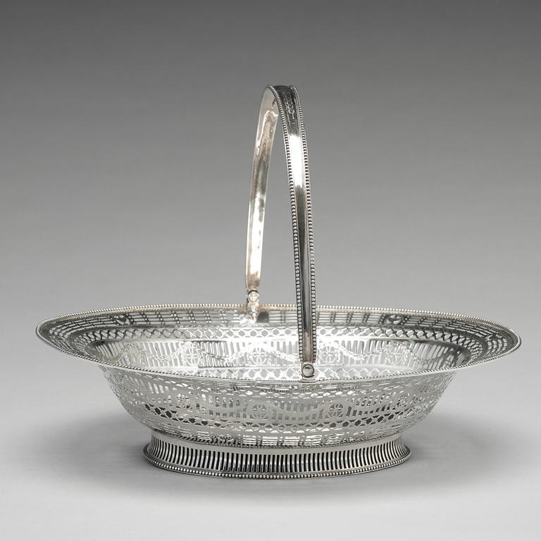 Brödkorg, silver, London 1780. George III.