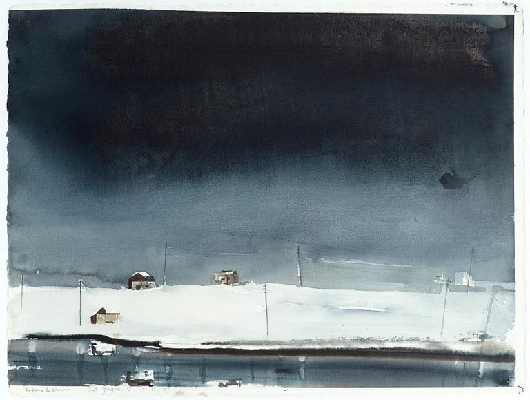 LARS LERIN, Watercolour, signed and dated 16.11 -97.